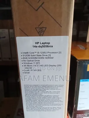 New Laptop HP 14S 8GB Intel Core I5 SSD 512GB