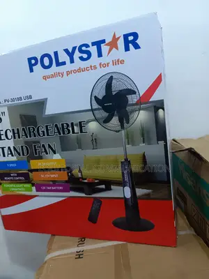Polystar Compact Rechargeable 18" Cooling Fan Pv-3018b