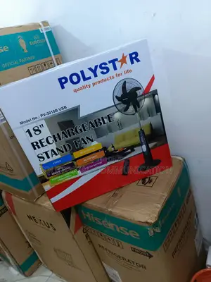 Polystar Multi Speed Rechargeable 18" Stand Fan
