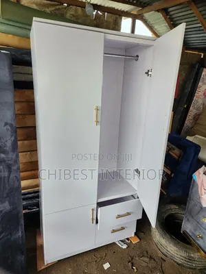 3by6ft HDF Wooden Wardrobe