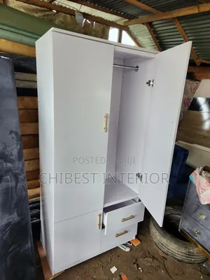 Wooden Two Doors Wardrobe