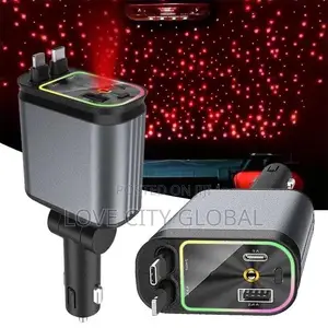 Car Roof Starlight 4 in 1 3ft 66w Fast Car Charger Adapter