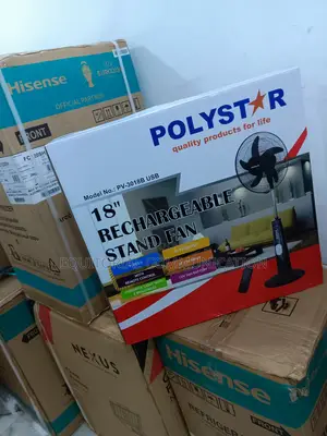Polystar Energy Saving 18" Rechargeable Standing Fan Pv-3018