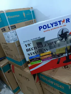 Polystar 360 Air Flow Rechargeable 18" Stand Fan