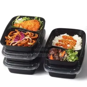 Two Portion Plastic Plates With Transparent Cover