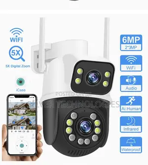 PTZ Wireless Dual Lens Wi-Fi Outdoor Camera
