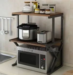 Multifunctional Storage Rack for Microwave Oven Stand Shelf