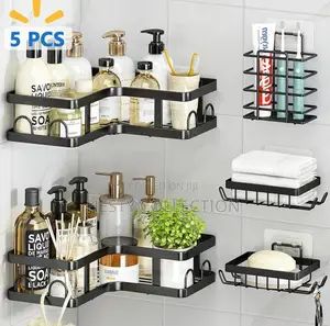 5 Pieces Corner Shelf Bathroom Organizer Shower Candy