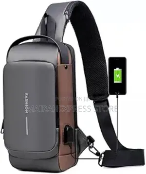 Men's Multifunction Anti-Theft USB Charging Shoulder Bag