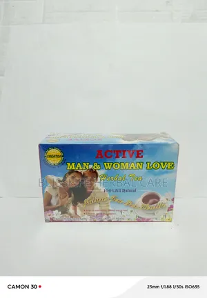 Active Man and Woman Love Herbal Tea Great