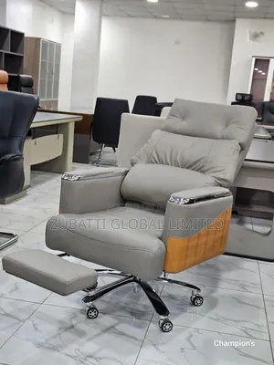 Executive Office Recliner Leather Chair With Footrest