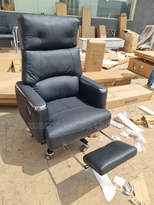 Executive Recliner Leather Chair With Footrest