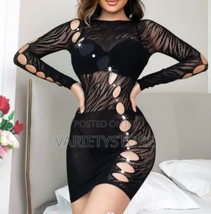 Rhinestone Long Sleeve Crystal Dresses Bodystocking