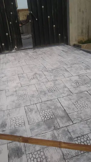 Dioxide Service Mat Rentage Color Paint Engraved Concrete