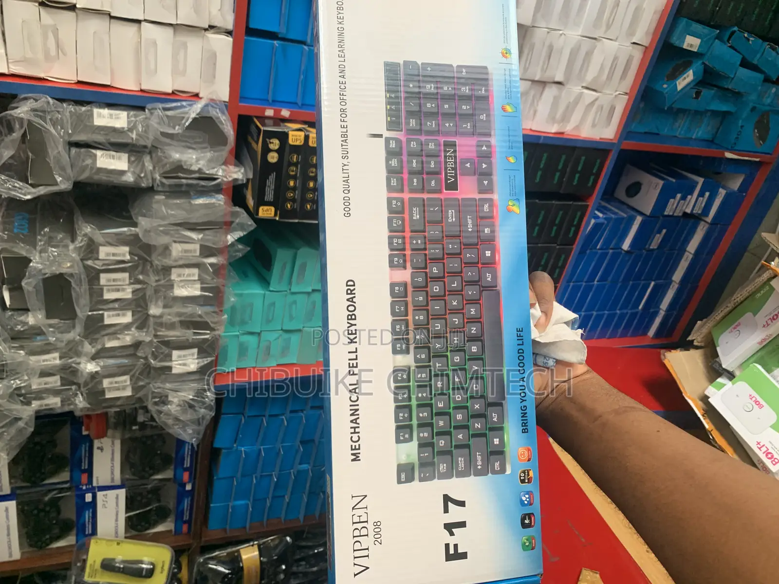 F17 USB Wired Keyboard With Backlit
