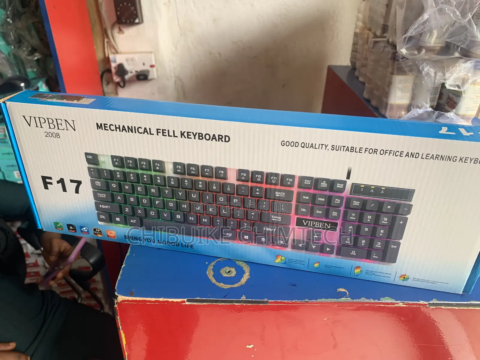 F17 USB Wired Keyboard With Backlit