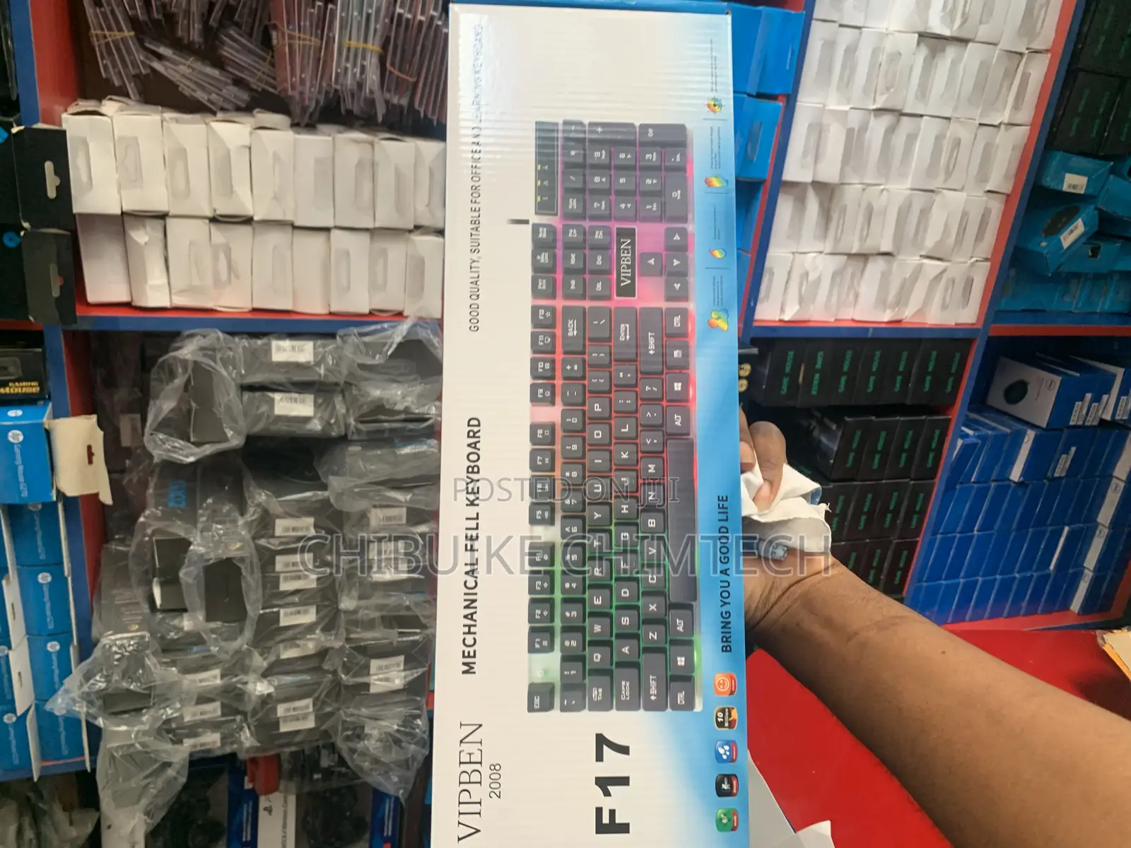 F17 USB Wired Keyboard With Backlit