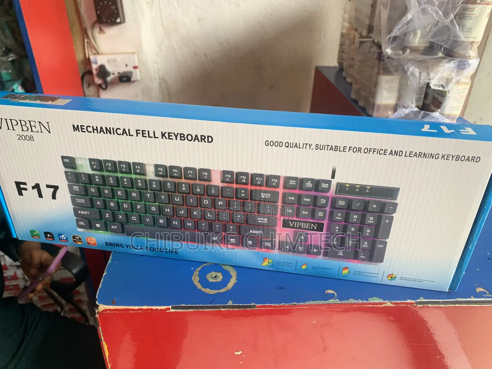 F17 USB Wired Keyboard With Backlit