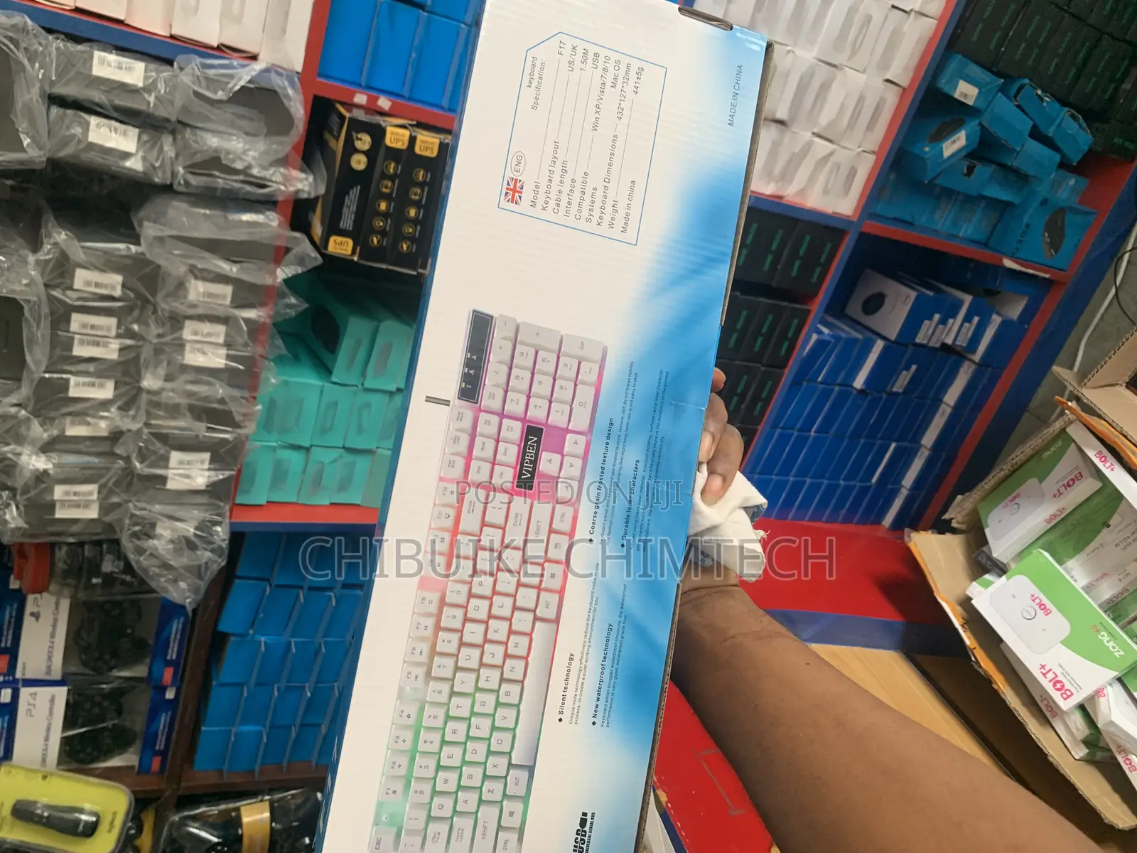 F17 USB Wired Keyboard With Backlit