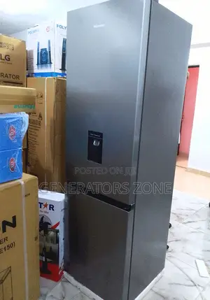 Double Door Hisense Bottom Mount Refrigerator| Silver-264l
