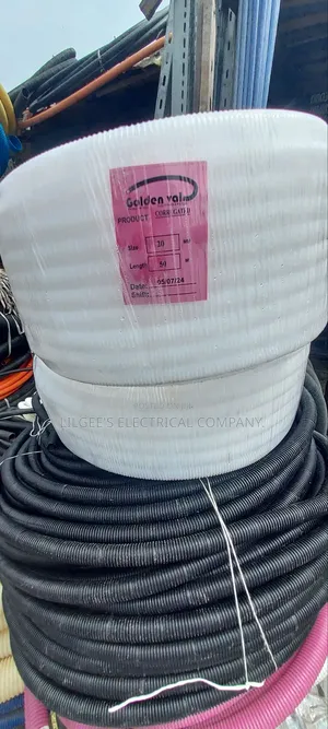 20mm Flexible Conduit Pipe White Colour
