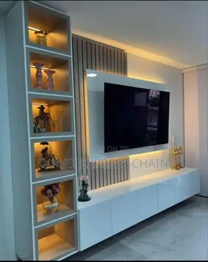TV Console With Standard Compartments