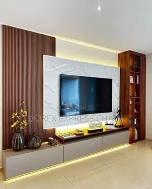 Large Tv Console With Media Storage Space