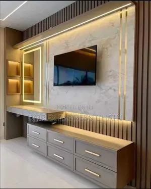 Classic White Tv Console With Storage And Modern Outlook