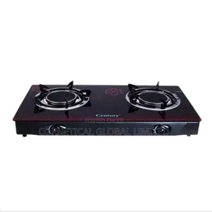 Century Glass Table Top Gas Stove Cooker 2 Burner