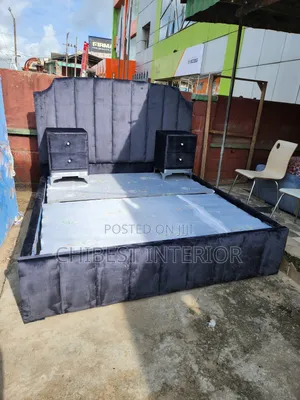 Dark Grey 6by6 Bed Stand.