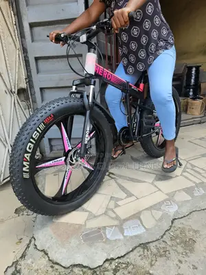 Fat Tyre Foldable Bicycle (Pink) HERO4110