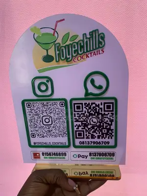 Acrylic Social Media Handle