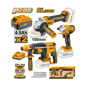 Ingco Cosli230520 Lithium-Ion Cordless 3pcs Combo Kit