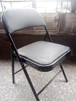 Iron Leather Folding Chair