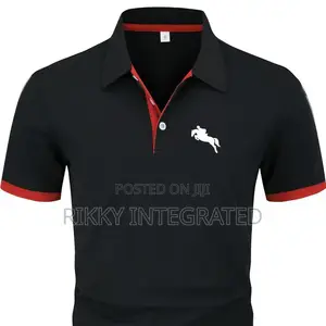 Heat Pressed Polo Shirts With Custom Logos
