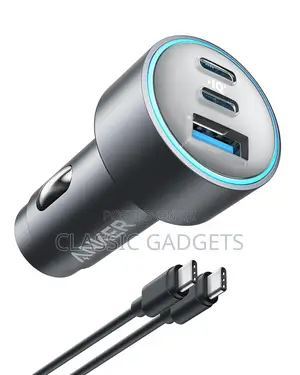 Anker 67w Powerful Tripple-Port Car Charger