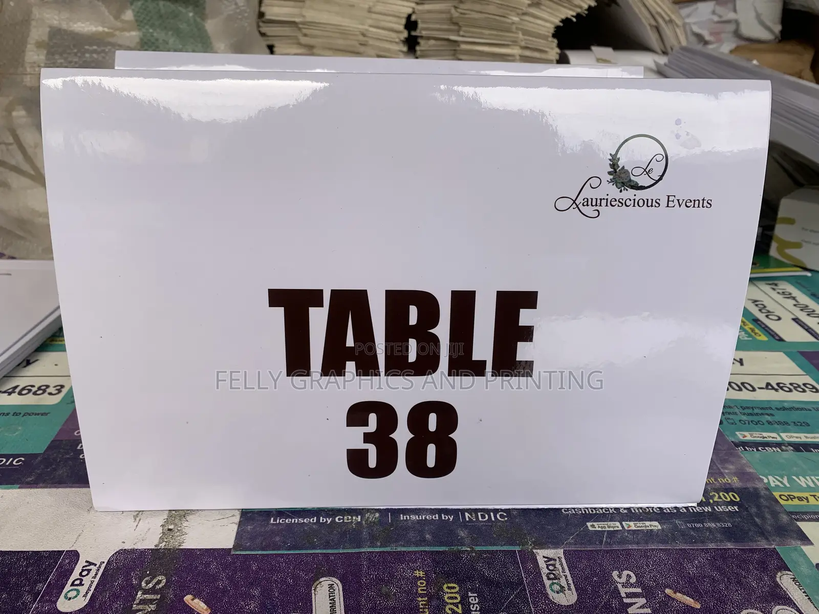 Table Number Stand
