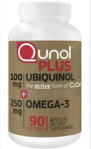Qunol Plus Ubiquinol 100mg 250mg Omega 3