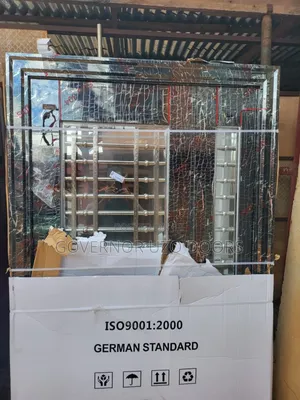 Marble Black Glass Door