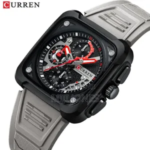 CURREN Rubber Strap Chrono