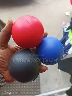 Black, Blue and Red Massaging Stress Balls