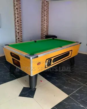 Easy 8 Foreign Coins and Marble Snooker Table 7ft