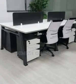 4 Seater Office Workstation With Drawers