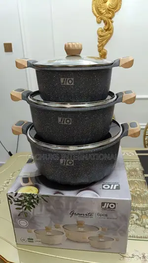 Jio Premium Marble Non Stick Cookware (3 Sets