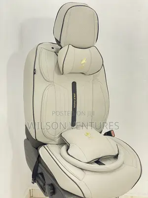 Plain Gray Color Leather Car Seat Cover