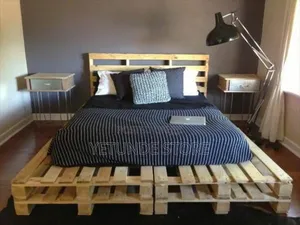Family Bedframe Made With Wooden Pallets (Do It Yourself)