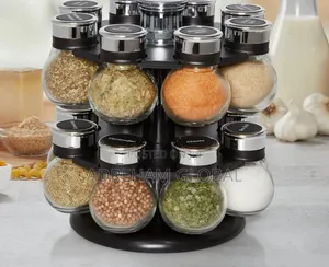 16 Jar Layered Rotating Spice Rack