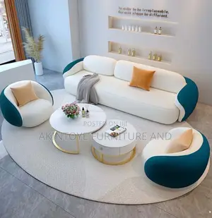 6 Sitters Sofa Chair With Center Table