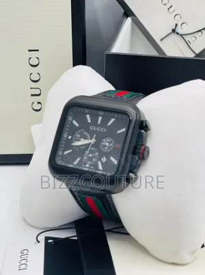 Original GUCCI Leather Strap Watch Available in Store