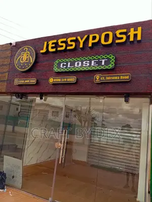 Lighted Sign Facial , Back Drop and Lighted Table Desk